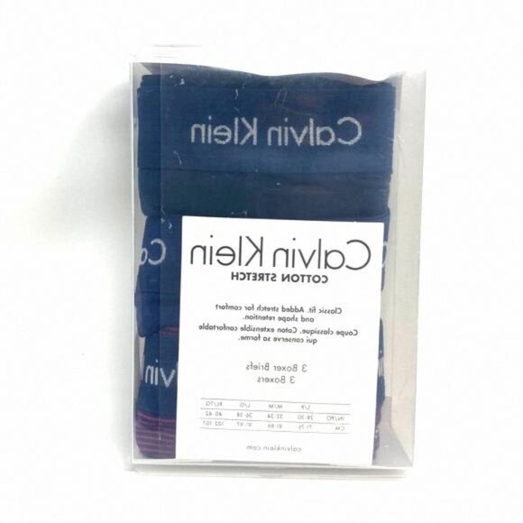 💖MEGA SALE💖Calvin Klein 3 Pack NU2666901 Cotton Stretch Men's Blue Brief Boxer - Picture 8 of 10